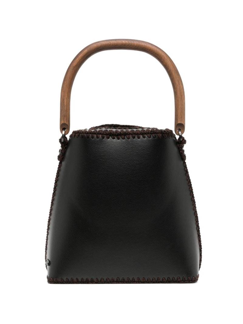 0711 Drew leather tote bag - Black von 0711