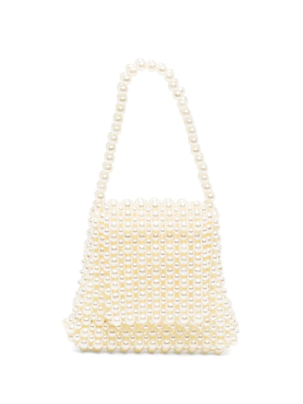 0711 Lilly faux-pearl embellished mini bag - White von 0711