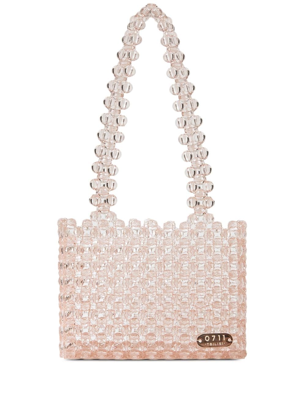 0711 Maia beaded tote bag - Pink von 0711