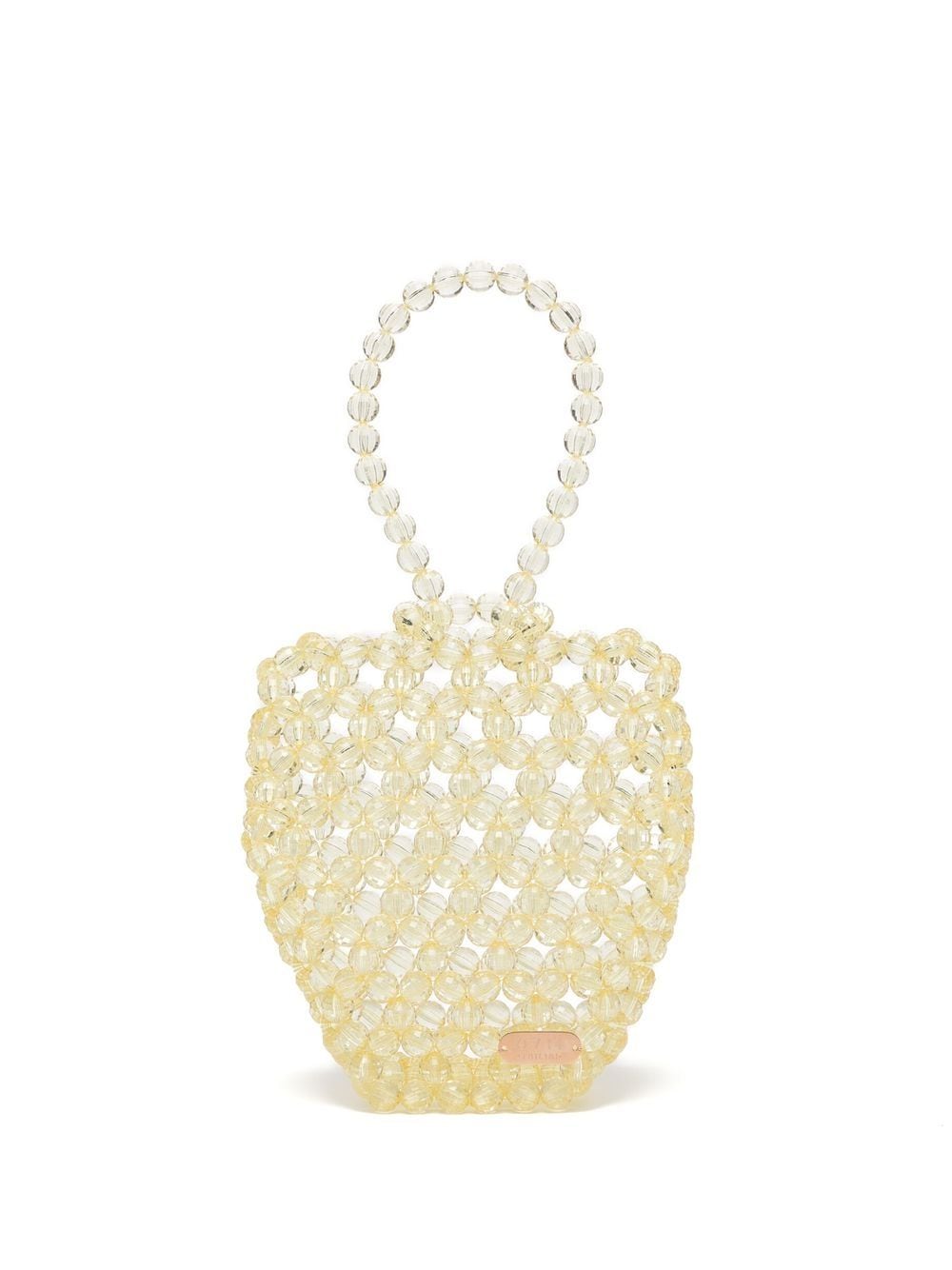 0711 faceted bead-embellished tote bag - Yellow von 0711