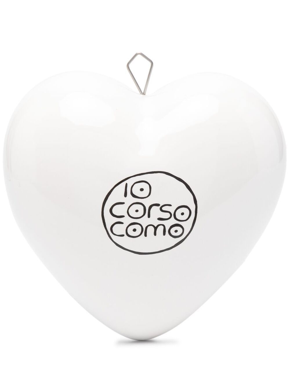 10 CORSO COMO Circle Eyes ceramic paper weight - White von 10 CORSO COMO