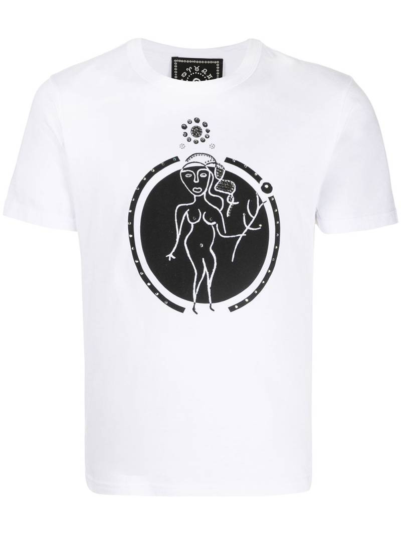 10 CORSO COMO Virgo print T-shirt - White von 10 CORSO COMO