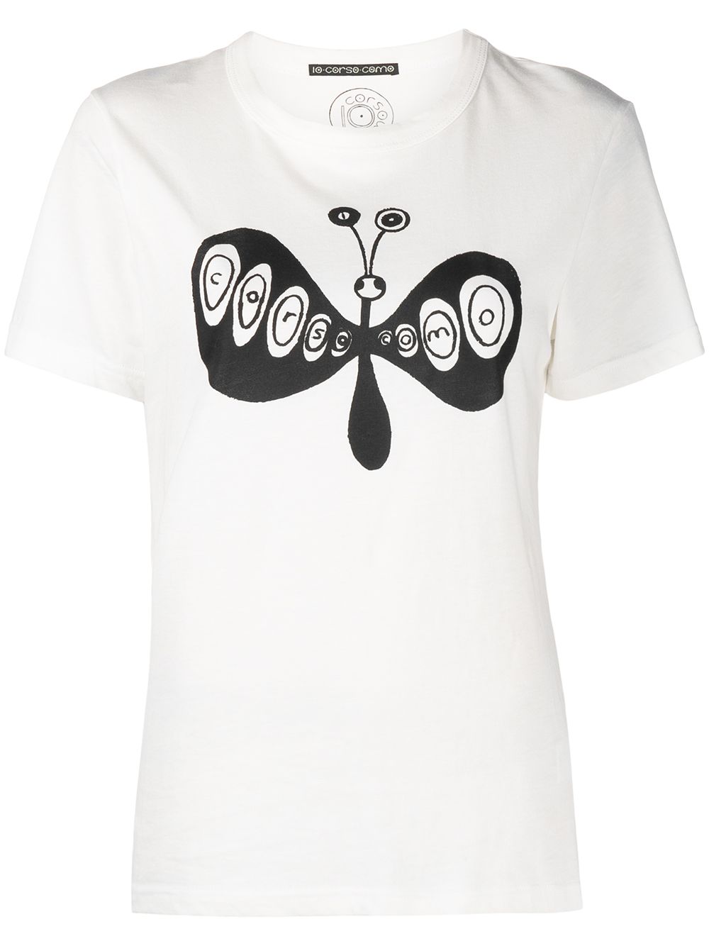 10 CORSO COMO butterfly-print short-sleeved t-shirt - Neutrals von 10 CORSO COMO