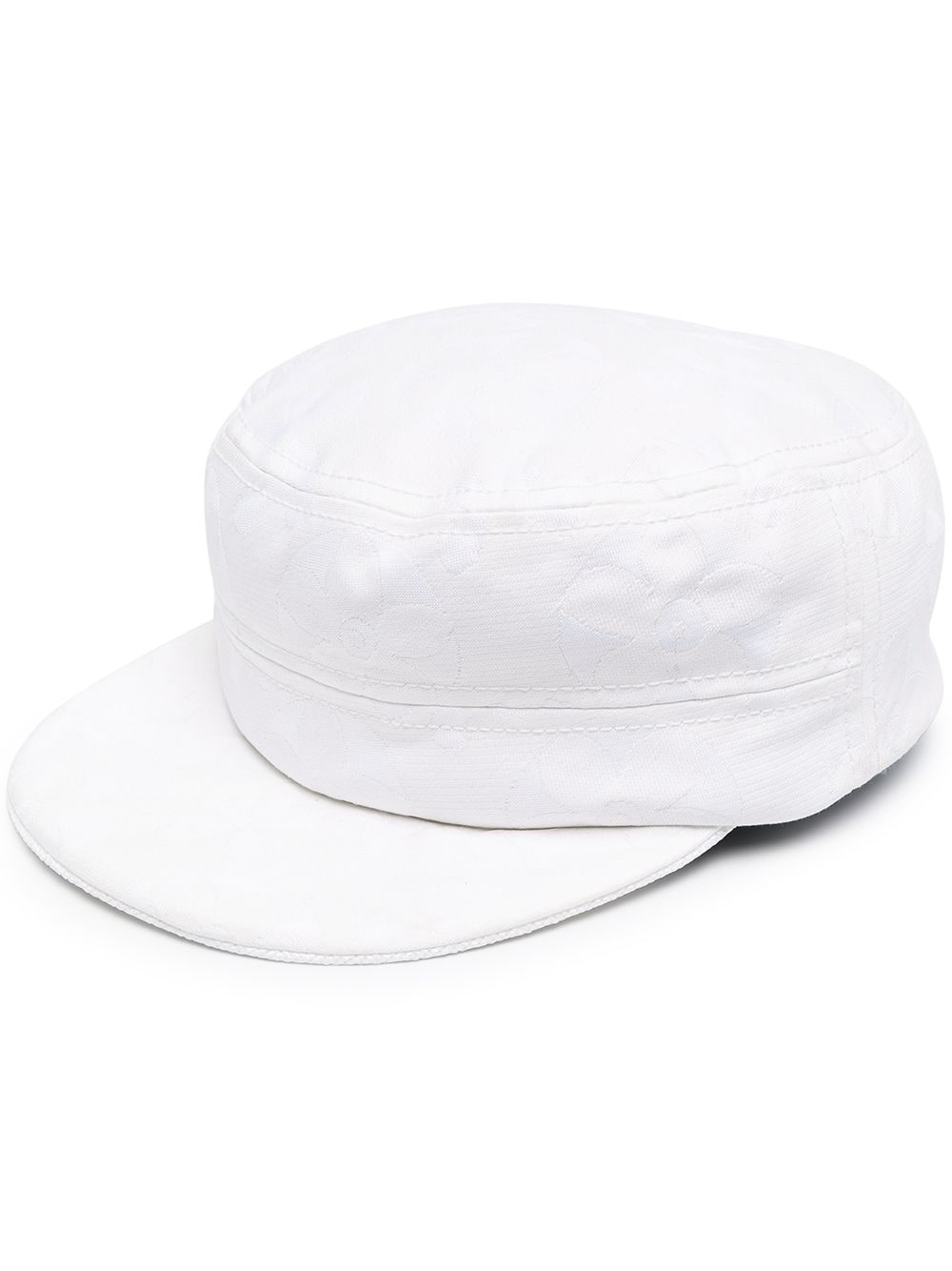 10 CORSO COMO floral-jacquard stitched beret - White von 10 CORSO COMO