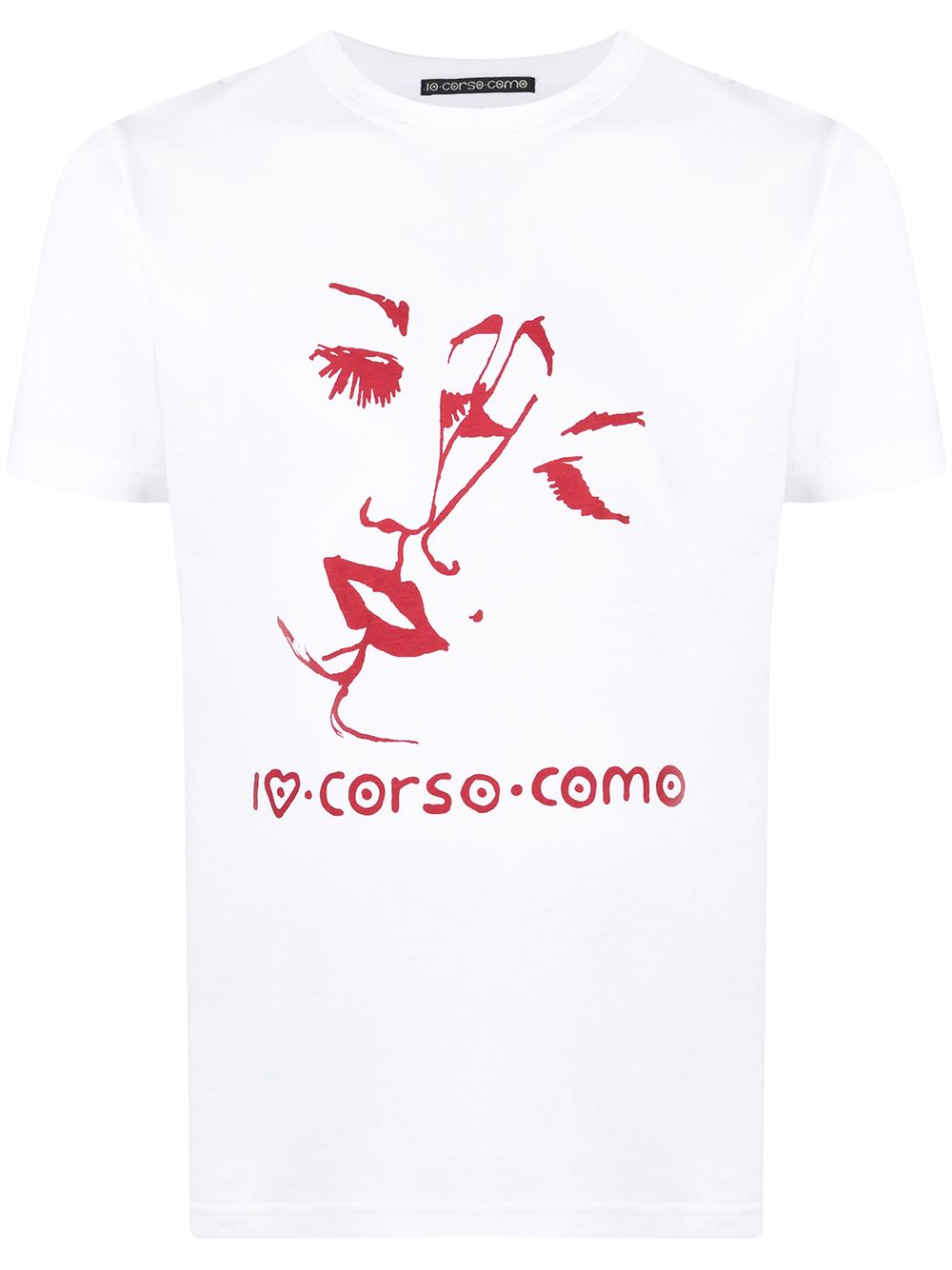 10 CORSO COMO graphic print short-sleeved T-shirt - White von 10 CORSO COMO