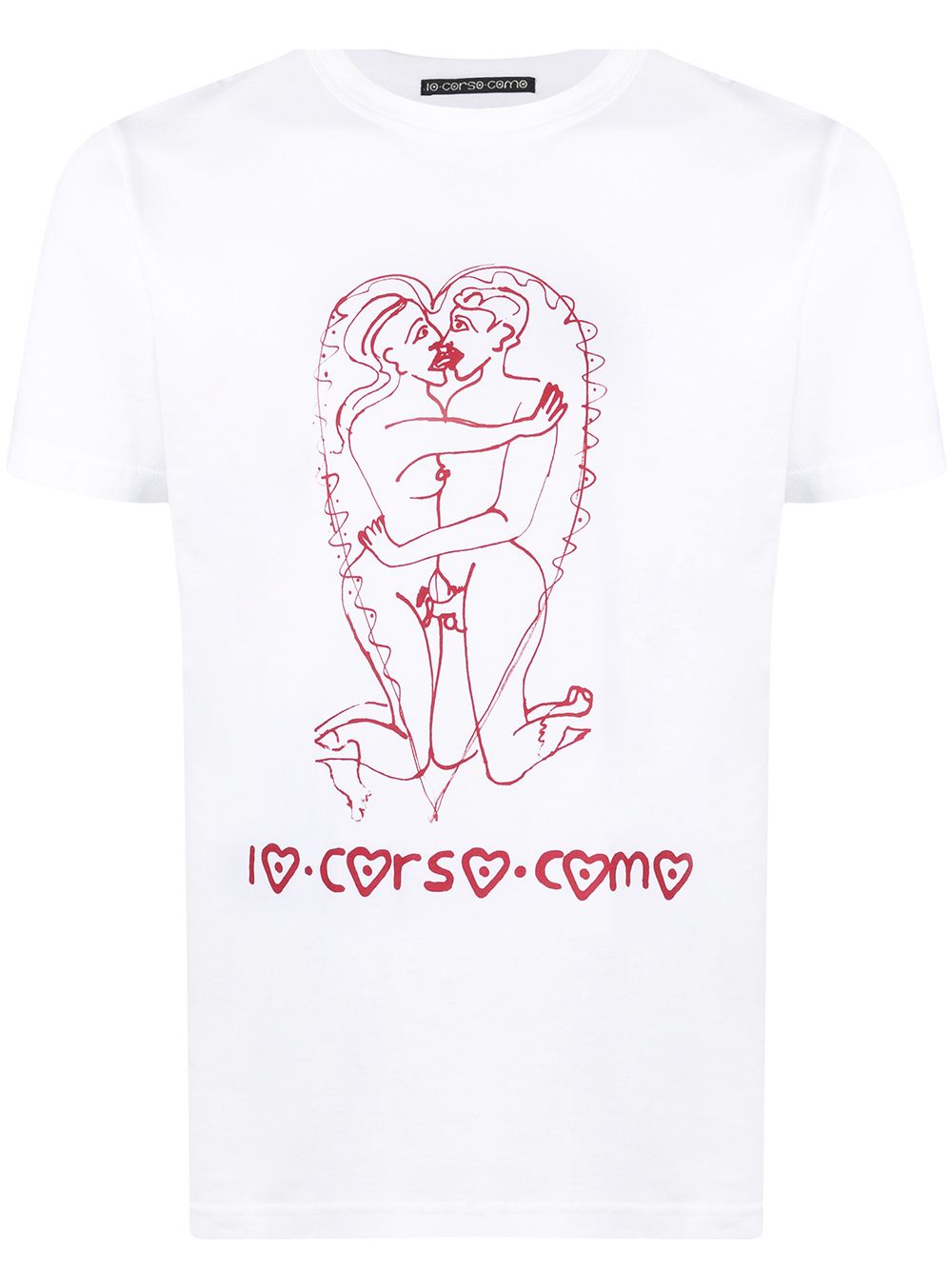 10 CORSO COMO graphic print short-sleeved T-shirt - White von 10 CORSO COMO