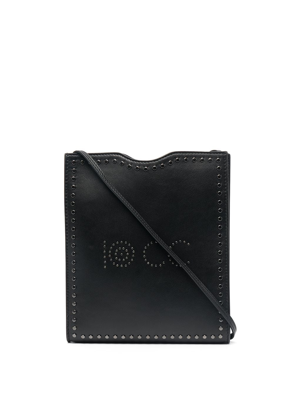 10 CORSO COMO logo-studded leather shoulder bag - Black von 10 CORSO COMO
