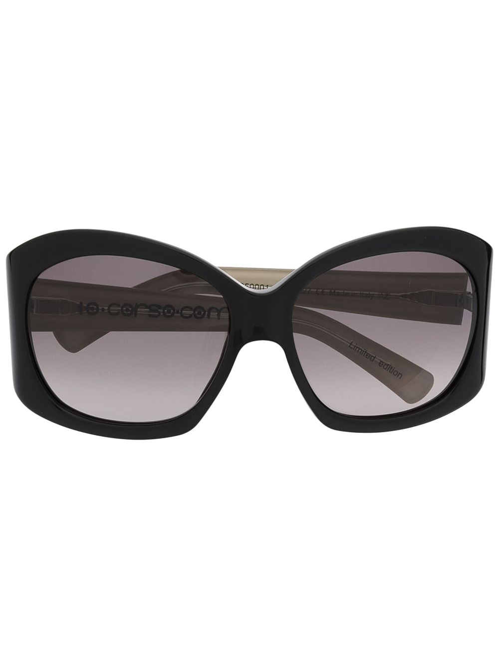 10 CORSO COMO oversized-frame sunglasses - Black von 10 CORSO COMO