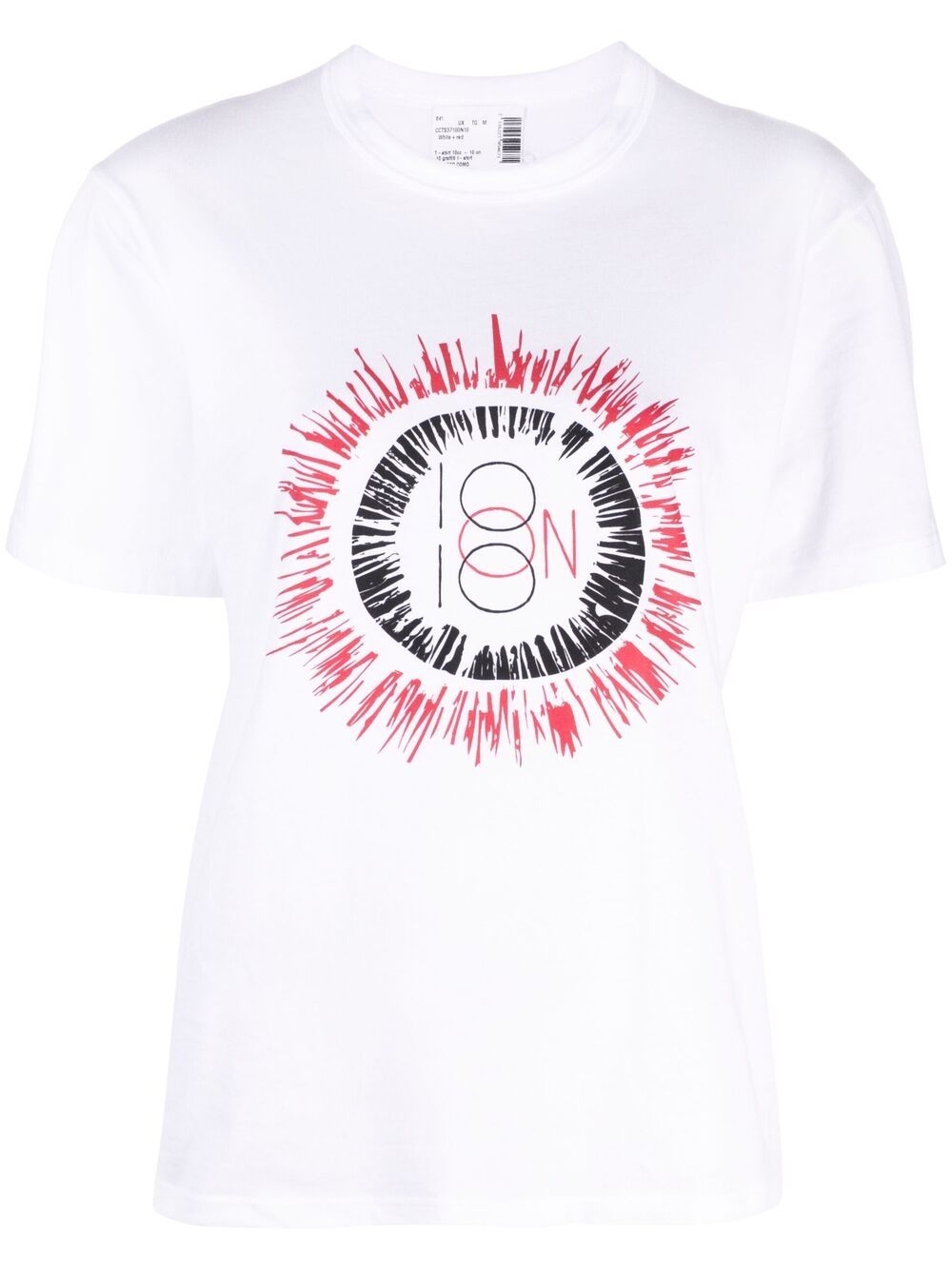 10 CORSO COMO sun logo print T-shirt - White von 10 CORSO COMO