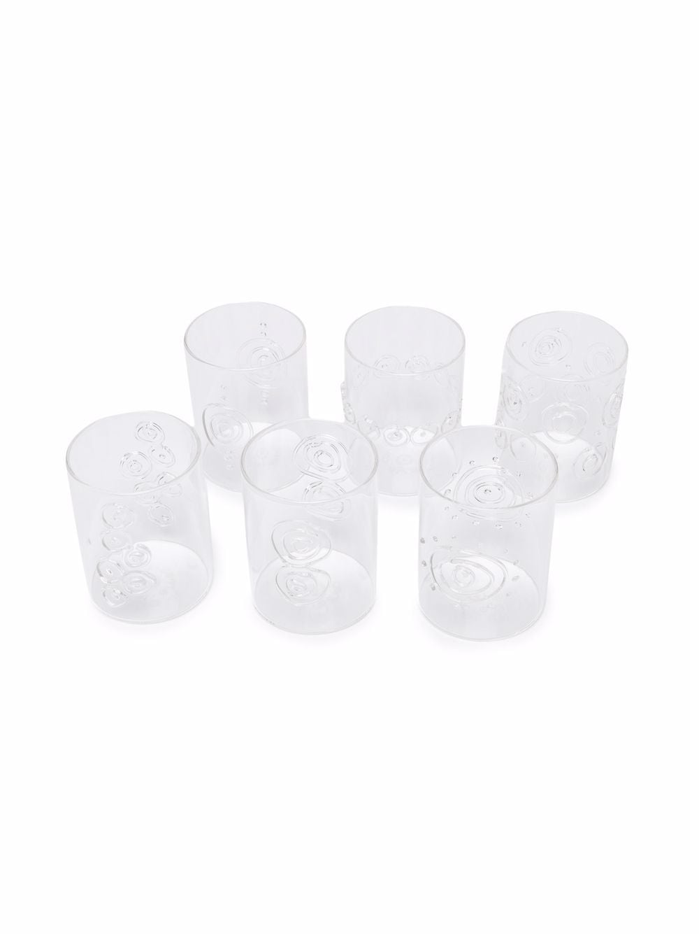 10 CORSO COMO swirl-detail set of 6 glasses - White von 10 CORSO COMO