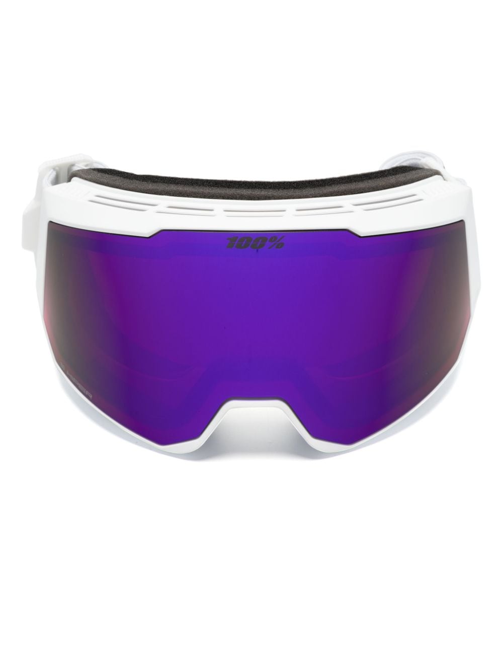 100% Eyewear Snowcraft XL mirrored ski goggles - White von 100% Eyewear