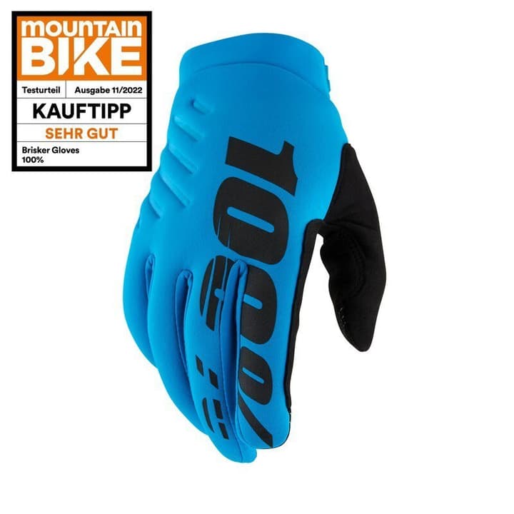 100% Brisker Bike-Handschuhe azur von 100%