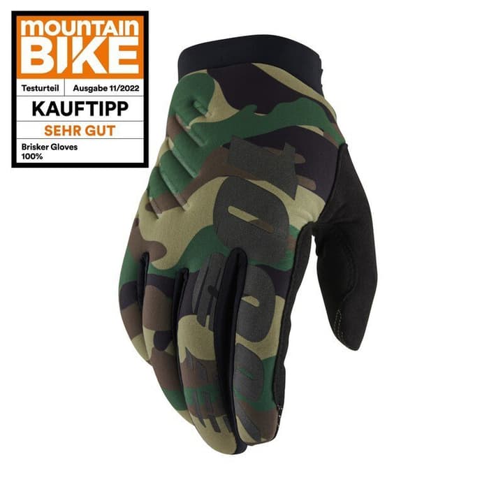 100% Brisker Bike-Handschuhe olive von 100%