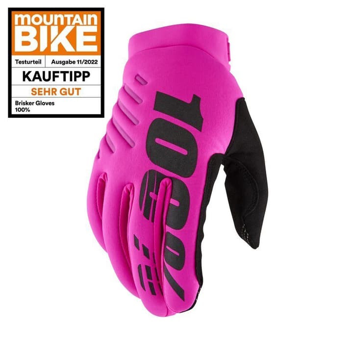 100% Brisker Bike-Handschuhe pink von 100%