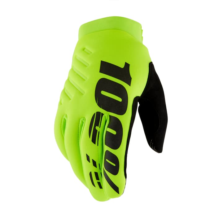 100% Brisker Bike-Handschuhe neongelb von 100%