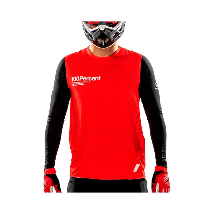 100% R-Core Concept Bikeshirt rot von 100%