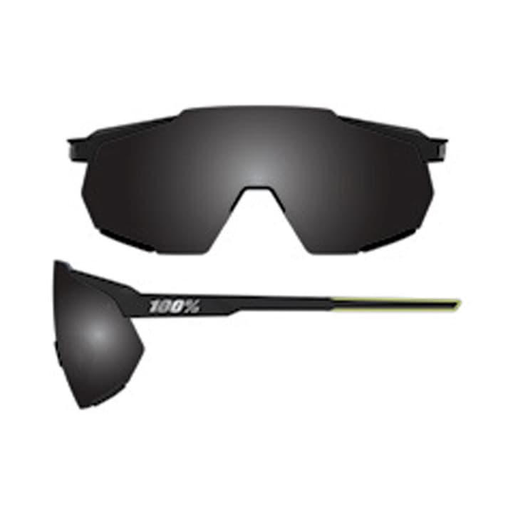 100% Racetrap 3.0 Sportbrille schwarz von 100%