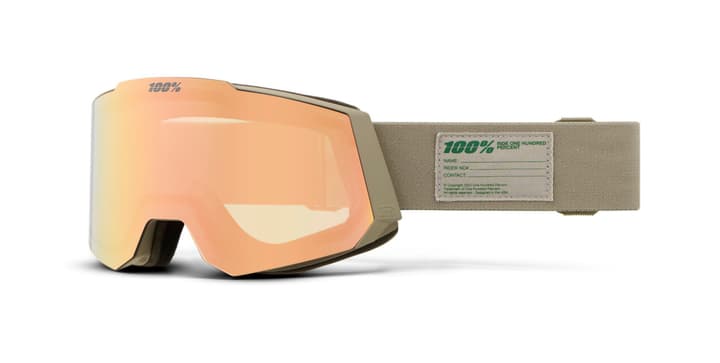 100% Snowcraft Hiper Skibrille khaki von 100%