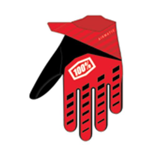 100% Airmatic Handschuhe - rot-schwarz S von 100percent