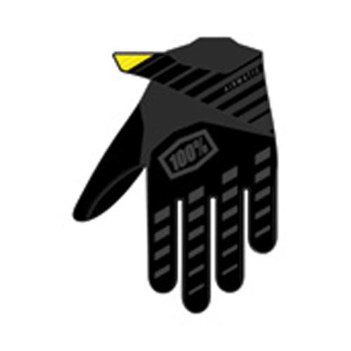 100% Airmatic Handschuhe - schwarz-charcoal L von 100percent