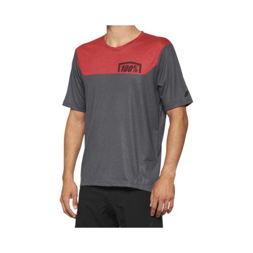100% Airmatic Jersey racer - red/charcoal M von 100percent