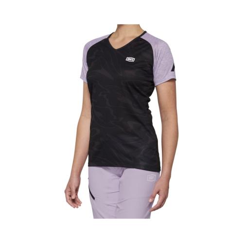 100% Airmatic Woman-Jersey - black/lavender XL von 100percent