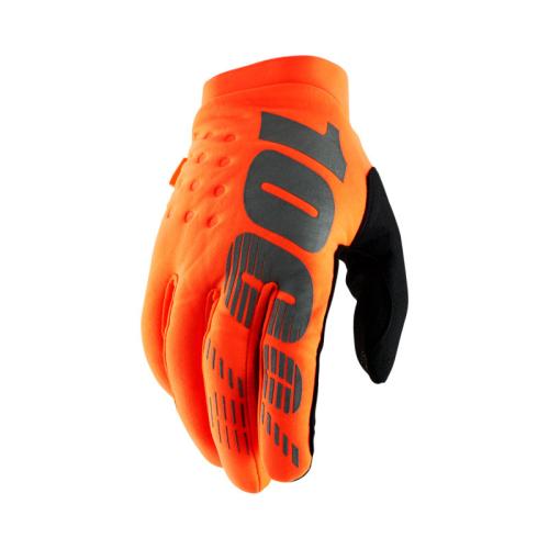 100% Brisker Gloves - orange L von 100percent