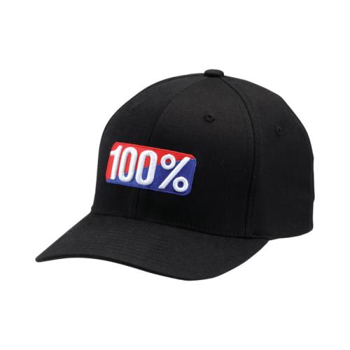 100% Classic X-Fit Flex Hat - black S von 100percent