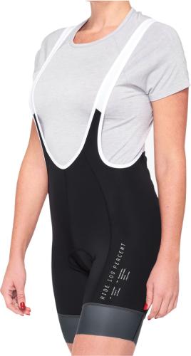100% Damen BIB Shorts Exceeda - schwarz-charcoal (Grösse: M) von 100percent