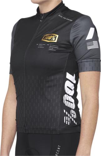100% Damen Trikot Exceeda - schwarz-charcoal (Grösse: S) von 100percent