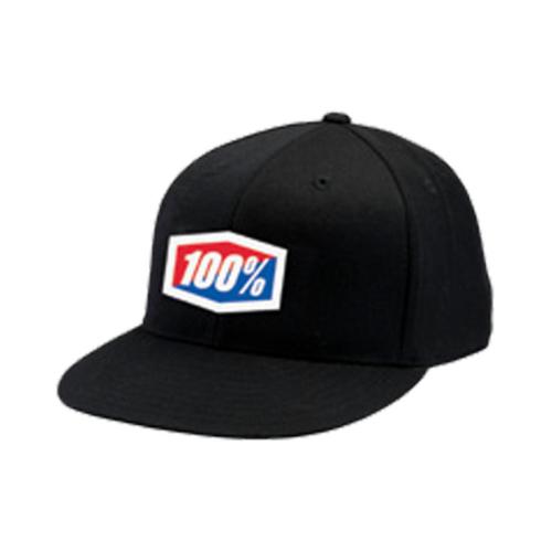 100% Hut Official J-Fit Flexfit - schwarz S von 100percent