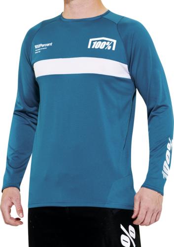 100% R-CORE Long Sleeve Jersey - Gulf (Grösse: XL) von 100percent