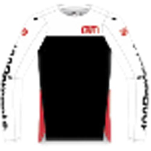 100% R-CORE-X Long Sleeve Jersey white/red (Grösse: S) von 100percent