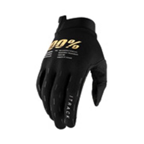 Einzelstück 100% Itrack Gloves - black schwarz (Grösse: L) von 100percent