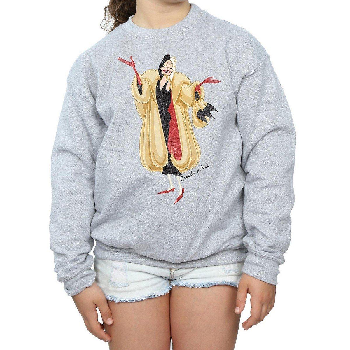 Classic Sweatshirt Mädchen Grau 140/146 von 101 Dalmatians