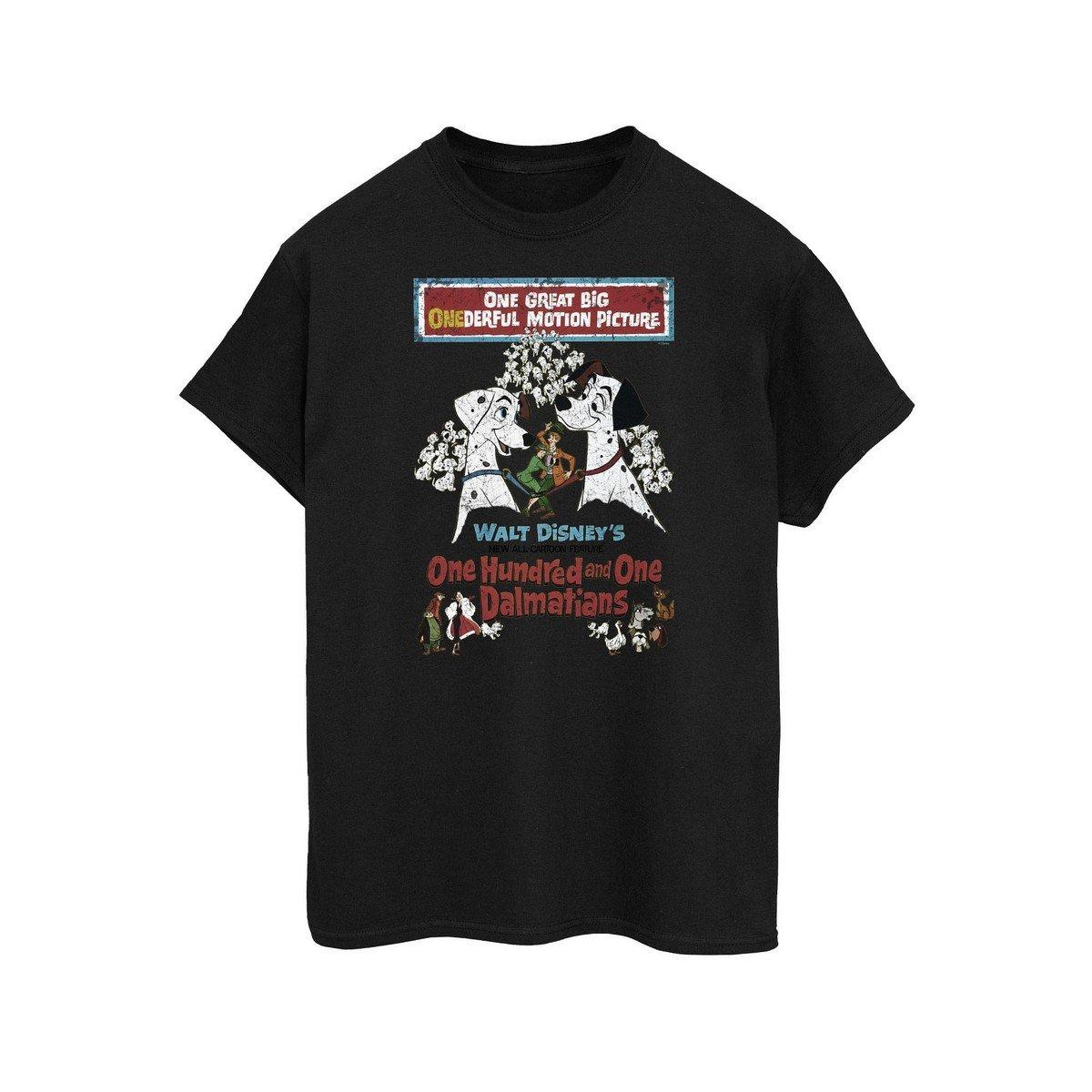 Retro Tshirt Herren Schwarz XL von 101 Dalmatians