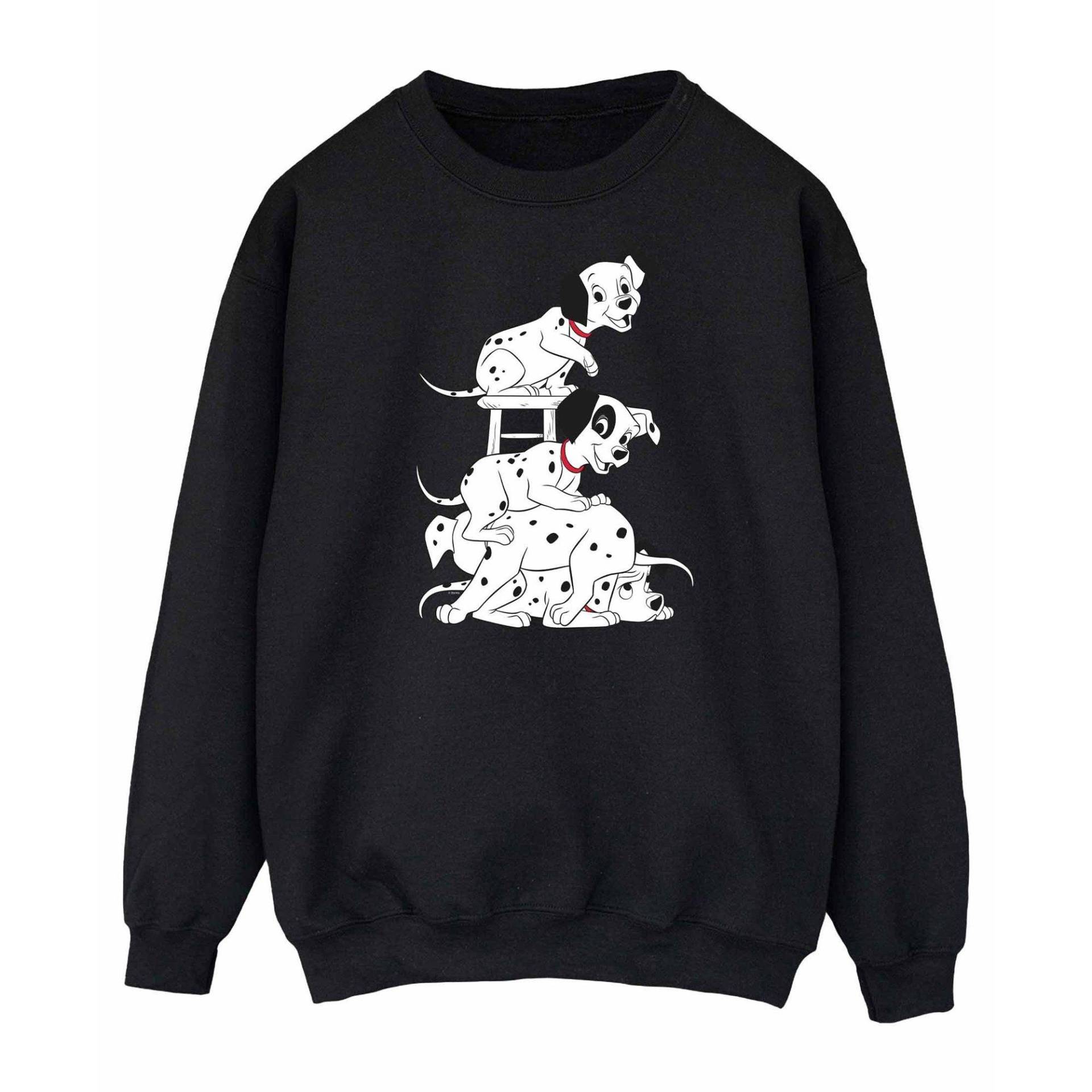 Sweatshirt Damen Schwarz S von 101 Dalmatians