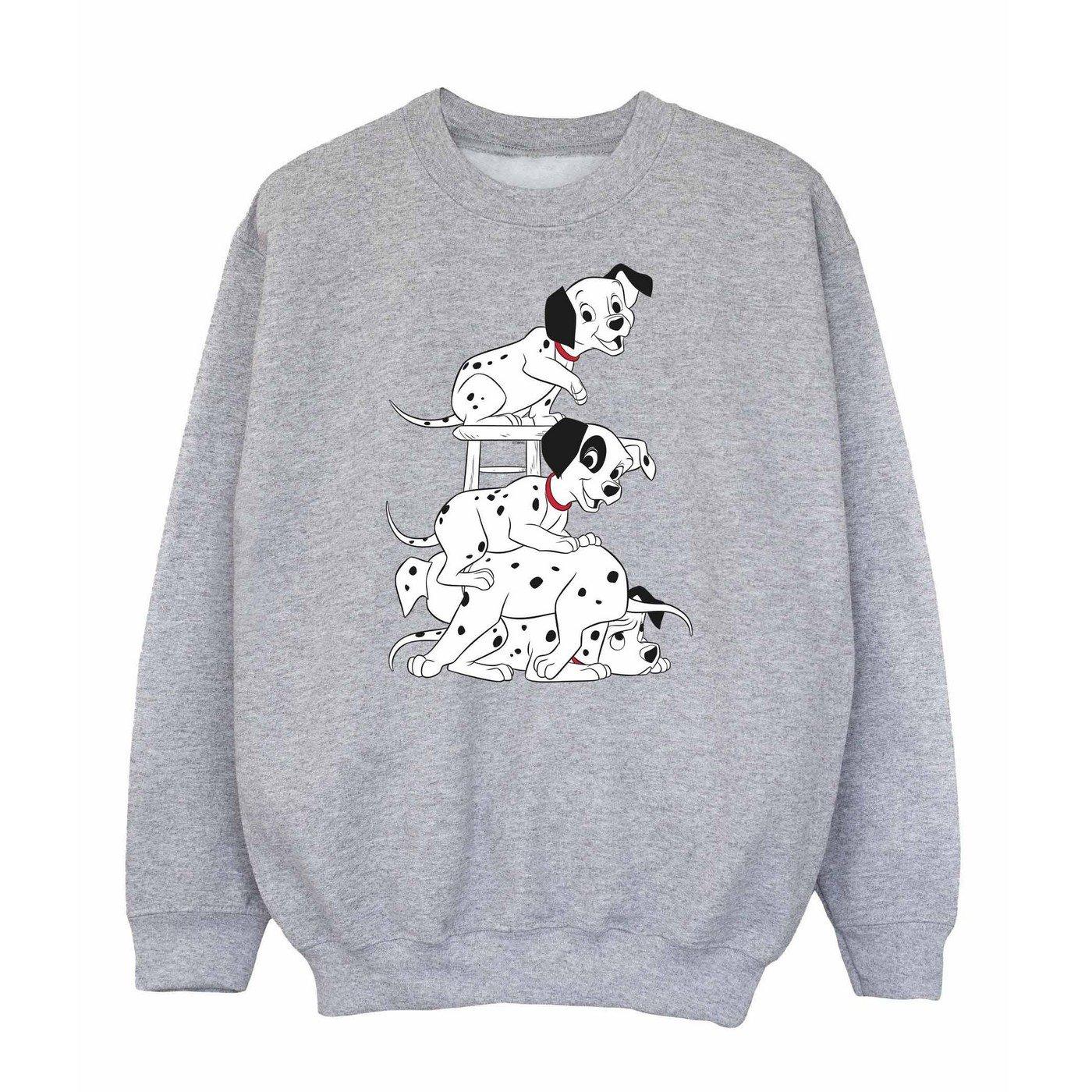 Sweatshirt Jungen Grau 140/146 von 101 Dalmatians