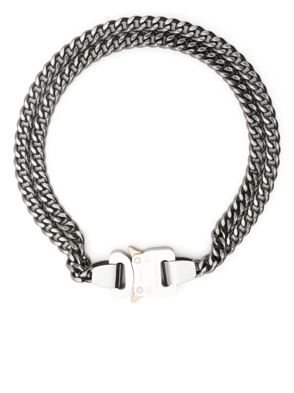 1017 ALYX 9SM Buckle double-chain necklace - Silver von 1017 ALYX 9SM
