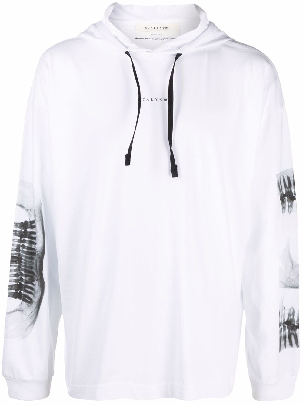 1017 ALYX 9SM X-ray print drawstring hoodie - White von 1017 ALYX 9SM