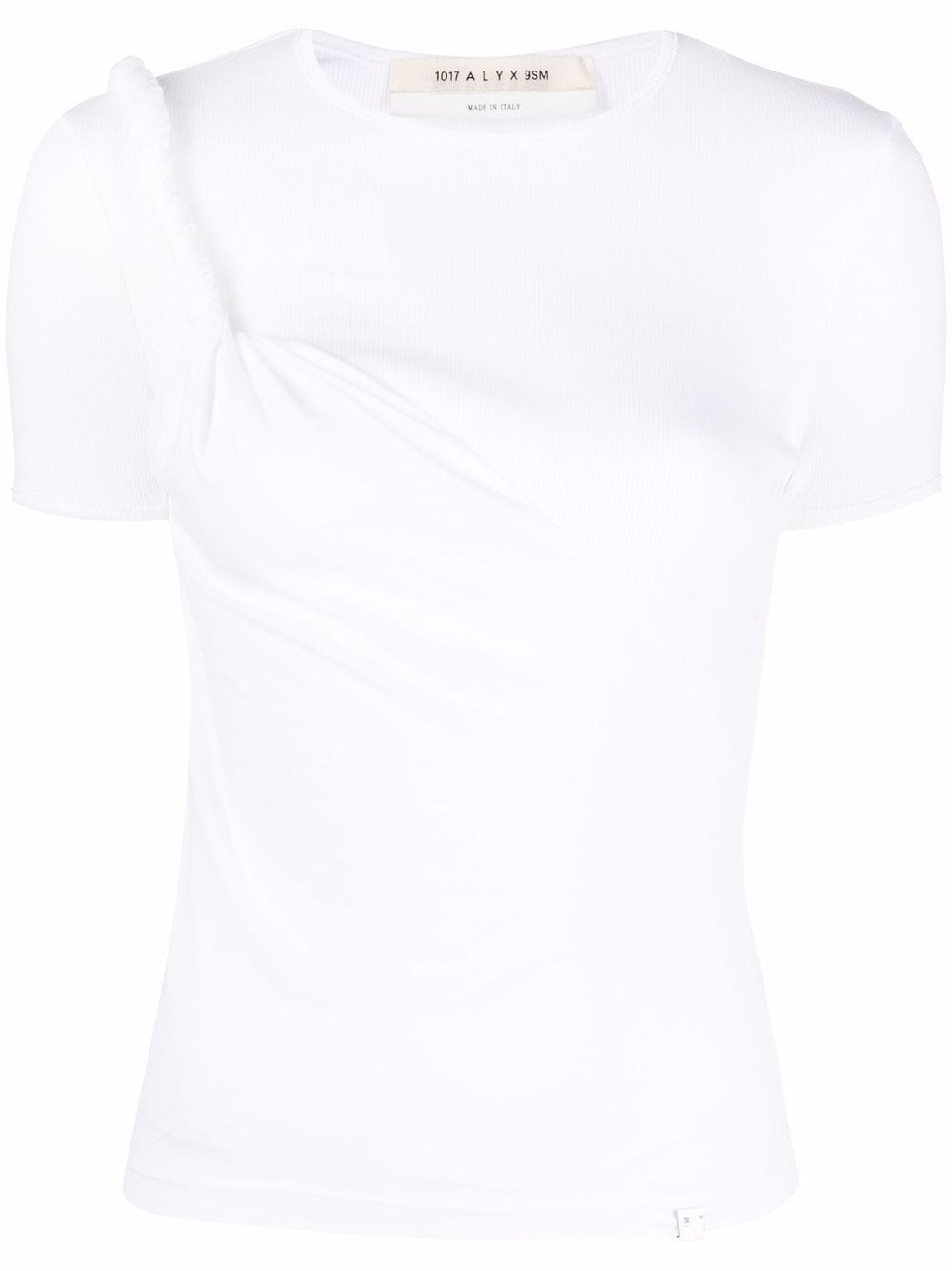 1017 ALYX 9SM asymmetric twist T-shirt - White von 1017 ALYX 9SM