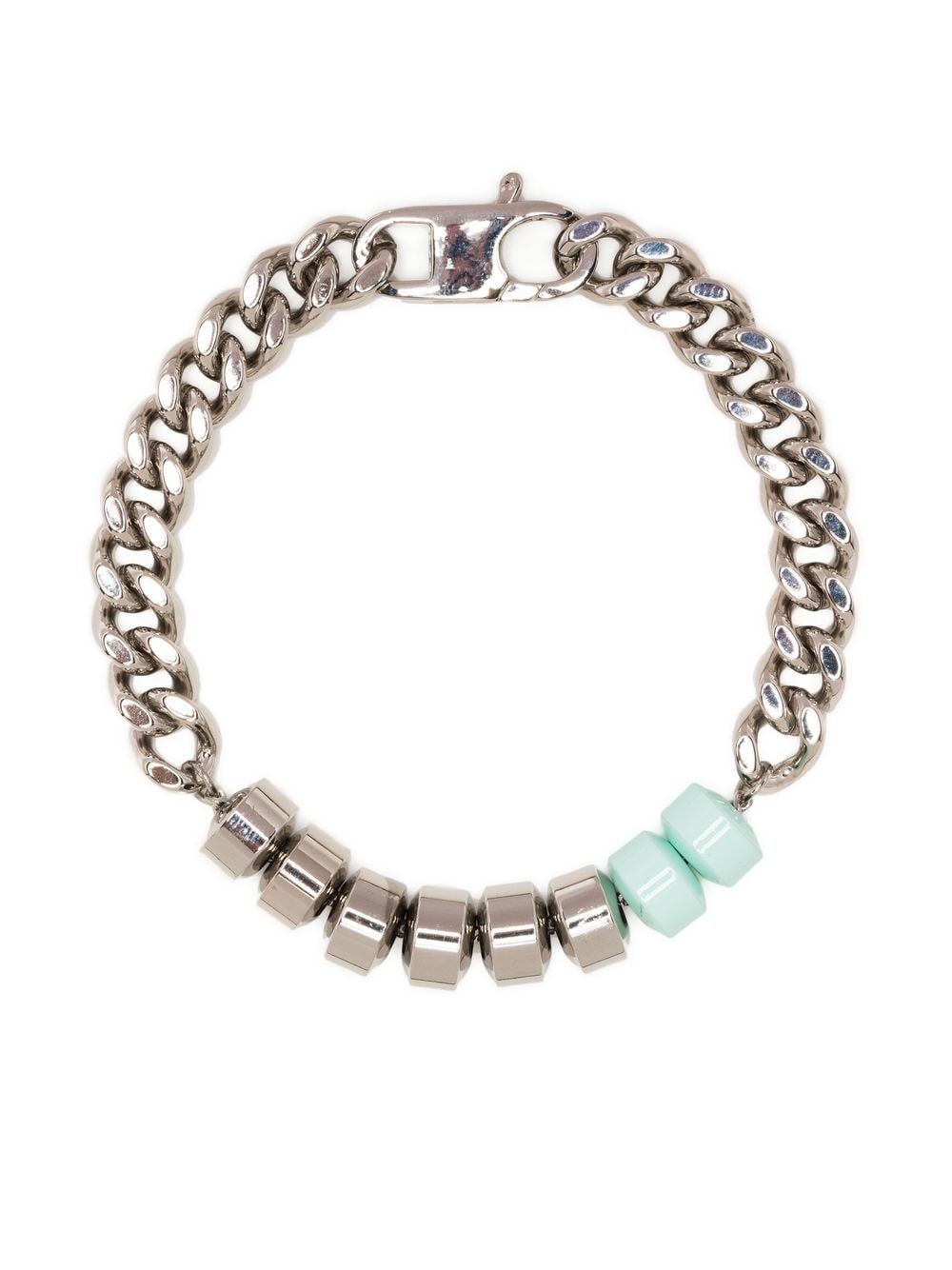 1017 ALYX 9SM bead-embellished curb chain bracelet - Silver von 1017 ALYX 9SM