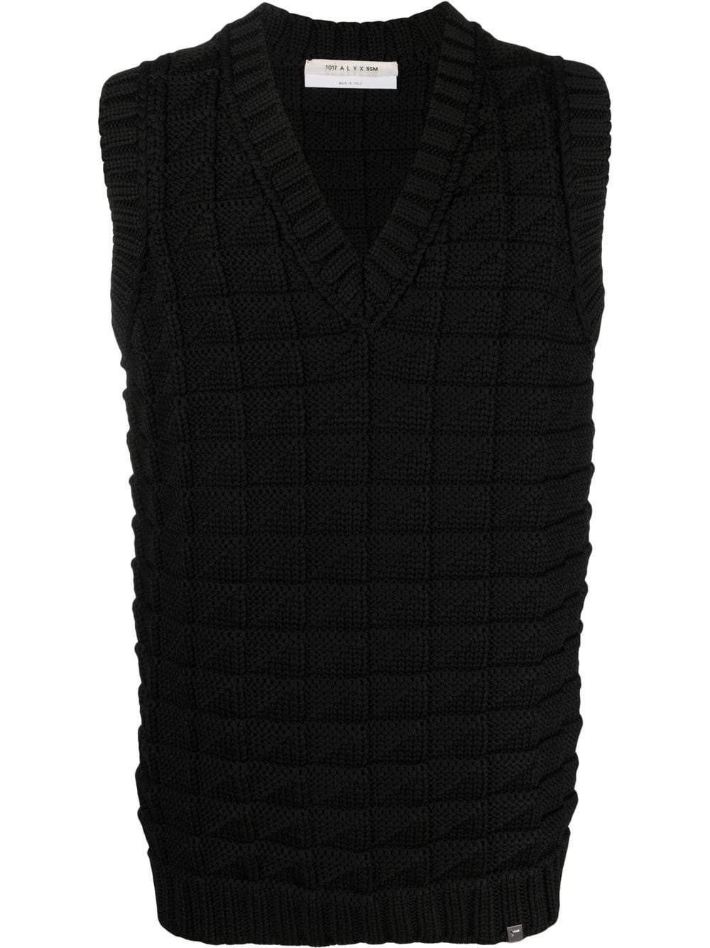 1017 ALYX 9SM cable knit sweater vest - Black von 1017 ALYX 9SM