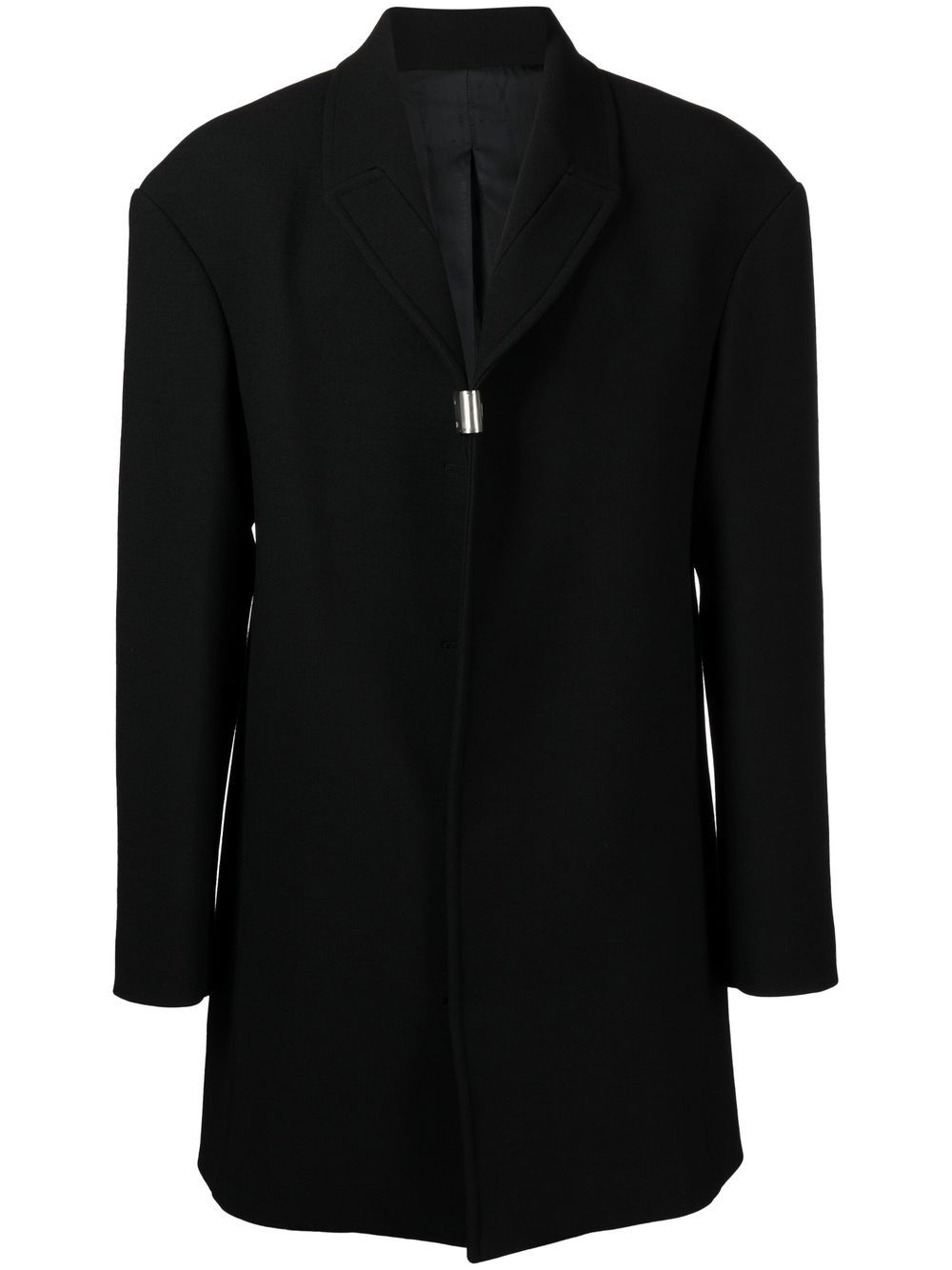 1017 ALYX 9SM clip-fastening single-breasted coat - Black von 1017 ALYX 9SM