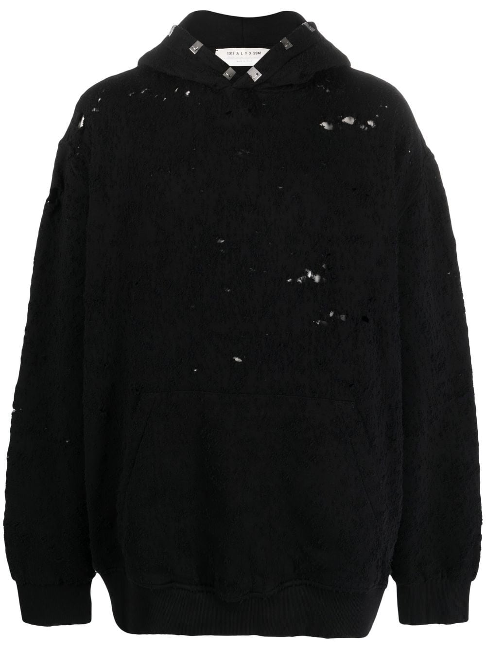 1017 ALYX 9SM distressed pullover hoodie - Black von 1017 ALYX 9SM