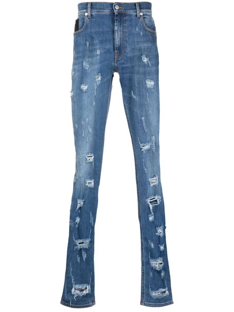 1017 ALYX 9SM distressed-effect skinny jeans - Blue von 1017 ALYX 9SM