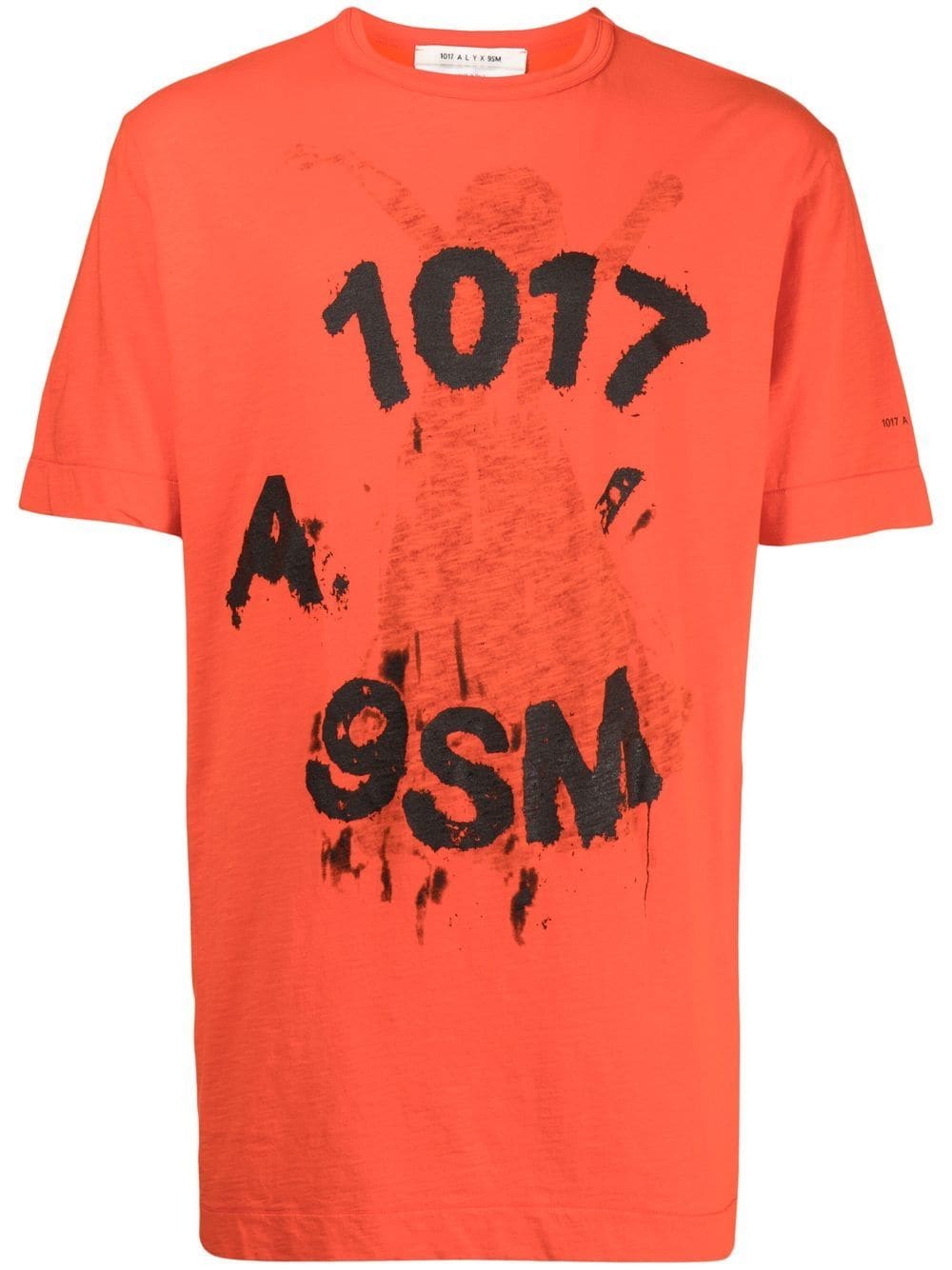 1017 ALYX 9SM graphic-print cotton T-shirt - Orange von 1017 ALYX 9SM