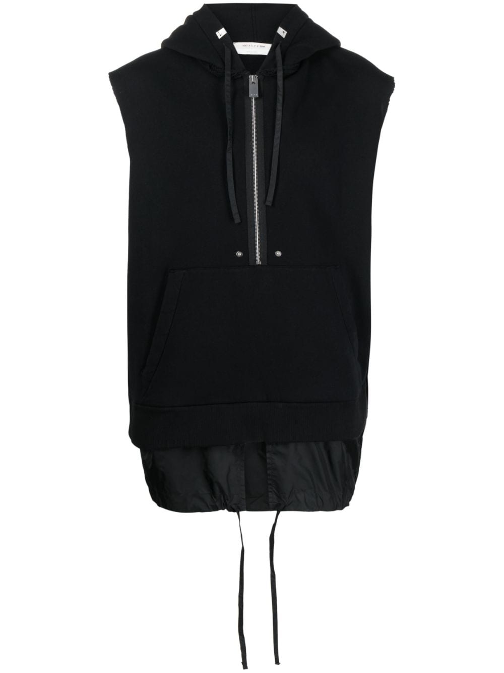 1017 ALYX 9SM half-zip fastening sleeveless hoodie - Black von 1017 ALYX 9SM