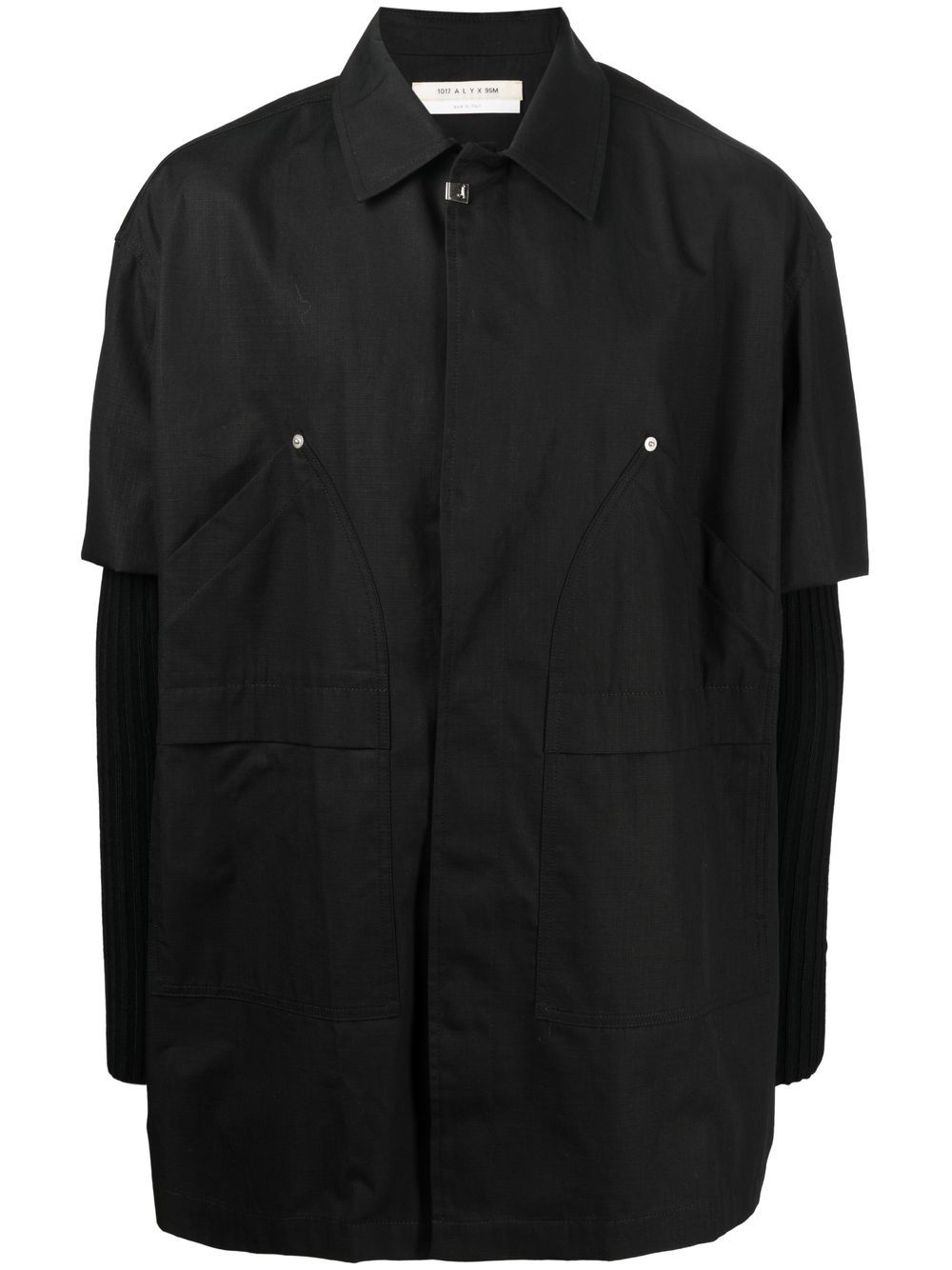 1017 ALYX 9SM knitted sleeves shirt jacket - Black von 1017 ALYX 9SM