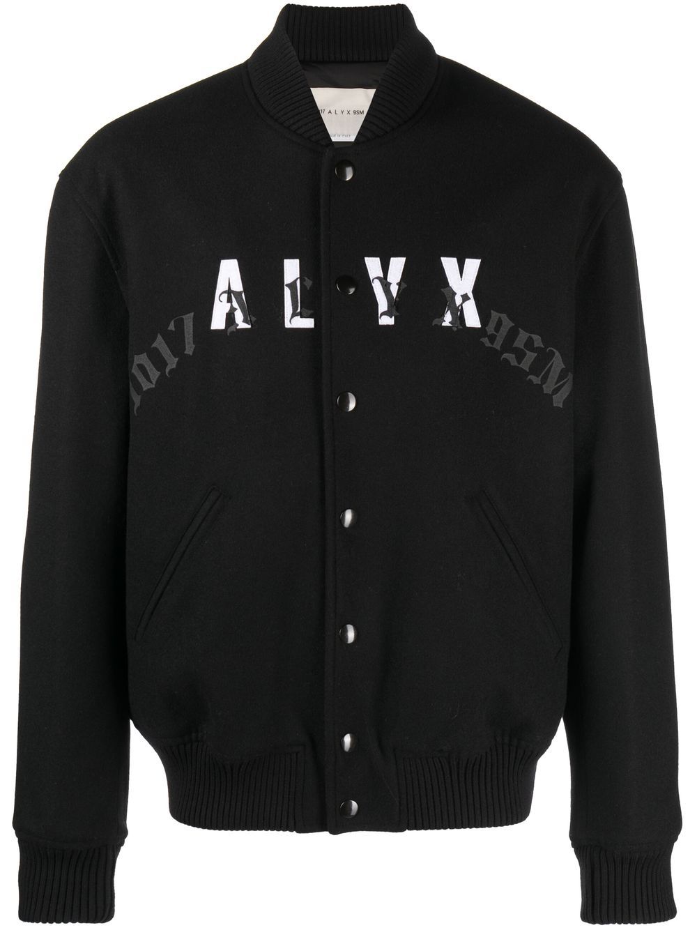 1017 ALYX 9SM leather-logo bomber jacket - Black von 1017 ALYX 9SM